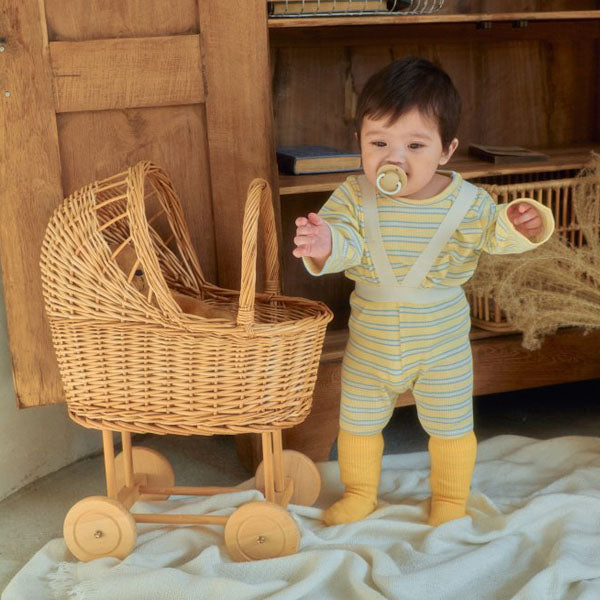 Ote Overall Leggings Korean infant pants in yellow made in Korea