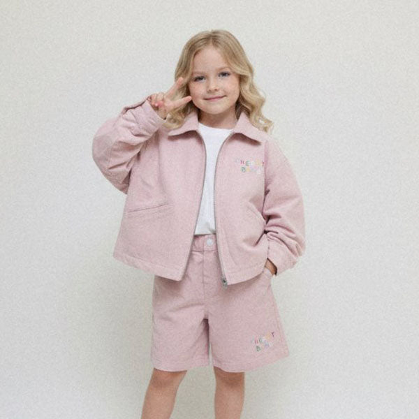 Cherry Boom Cotton Jacket Korean juniors jacket in pink made in Korea