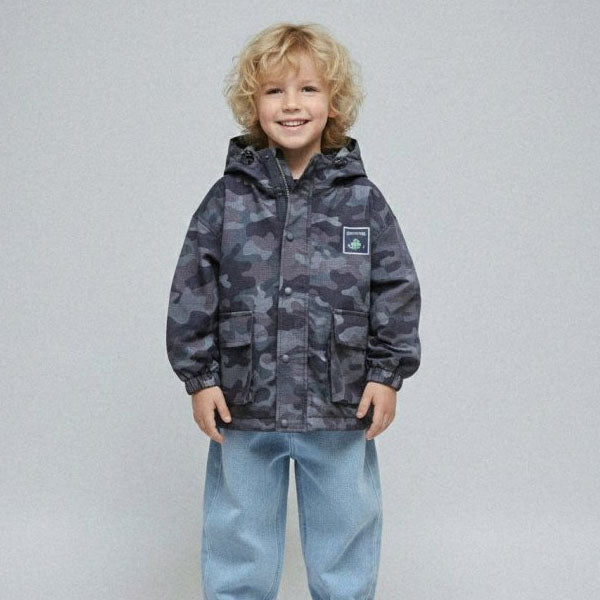 Camo Zip Hoodie Korean juniors sweater in camo made in Korea