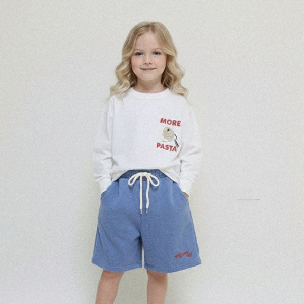 More Pasta Tee Korean juniors t-shirt in yellow made in Korea