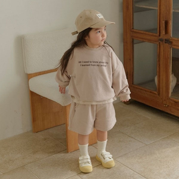French Pants Korean toddler pants in oat made in Korea
