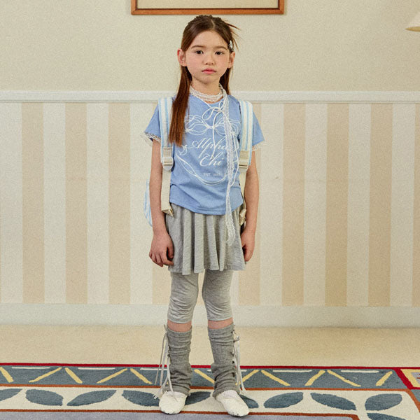 Cropped Skirt Leggings Korean juniors pants in indie pink made in Korea