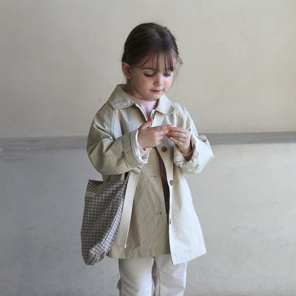 Spring Crossbody Bag Korean kids accessory in blue stripe made in Korea