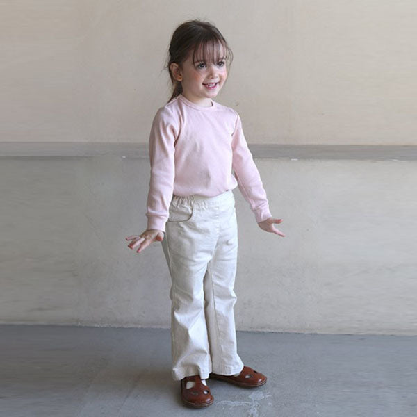 Lala Bootcut Pants Korean toddler pants in pink made in Korea