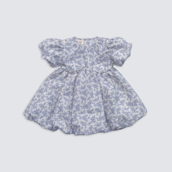 Balloon Dress Korean toddler dress in blue made in Korea