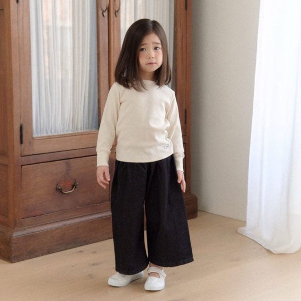 Denim Pants Korean toddler pants in deep blue made in Korea