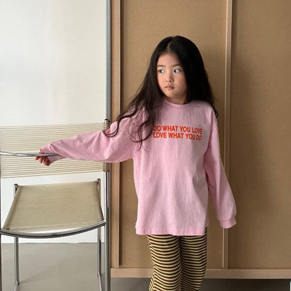 Love Tee Korean juniors t-shirt in ivory made in Korea
