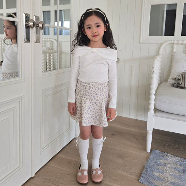 Floral Skirt Korean juniors skirt in pink made in Korea