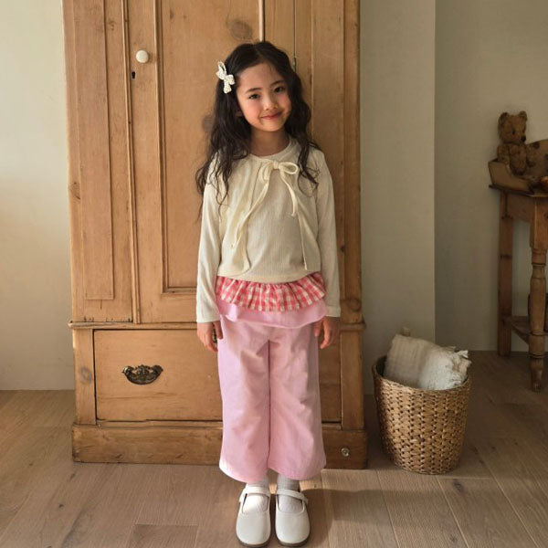 Tiered Pants Korean juniors pants in pink made in Korea