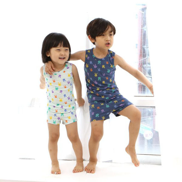 Color Toto Tank Top & Bottom Set Korean juniors set in white made in Korea