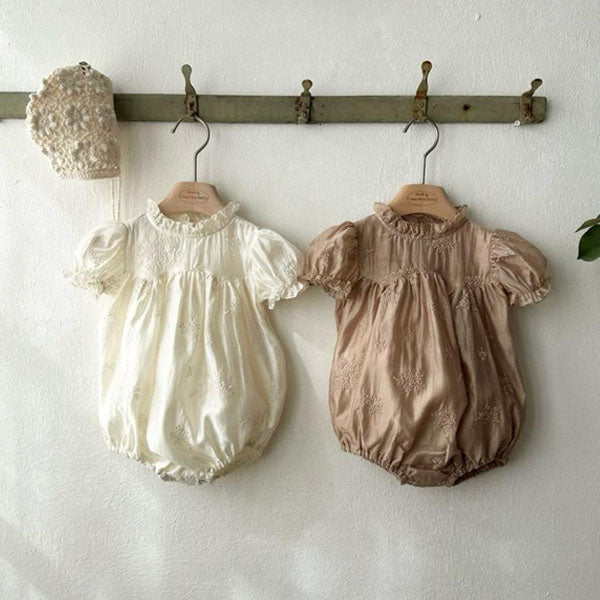 Bianca Bodysuit Korean toddler bodysuit in cream made in Korea