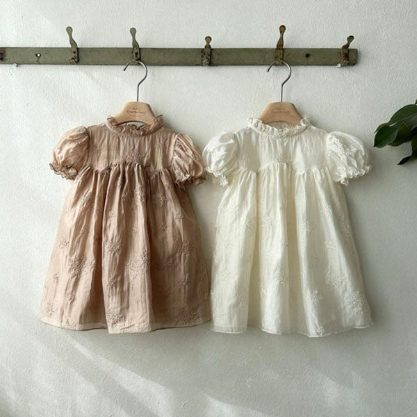 Bianca Dress Korean juniors dress in cream made in Korea