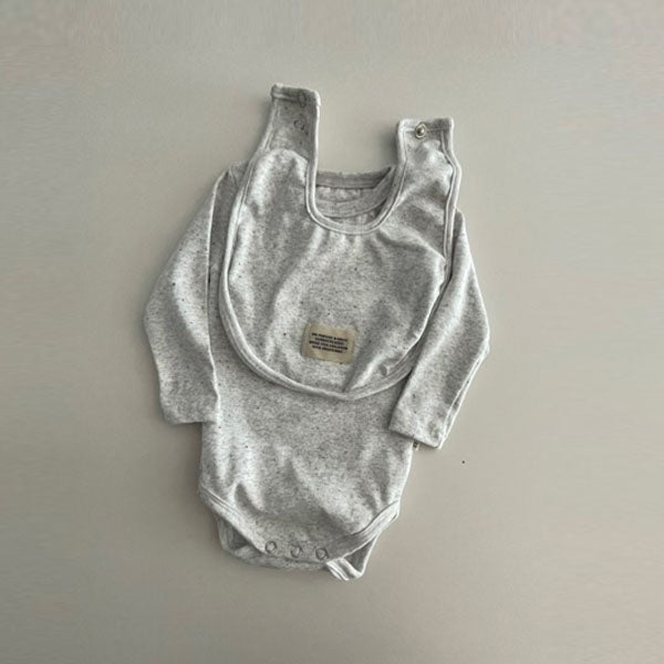 Nep Bodysuit Korean infant bodysuit in cream made in Korea