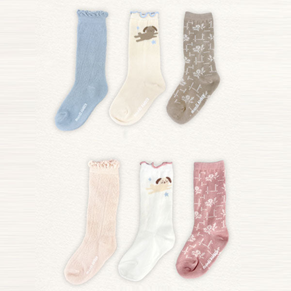 Rumi Socks Korean toddler accessory in blue made in Korea