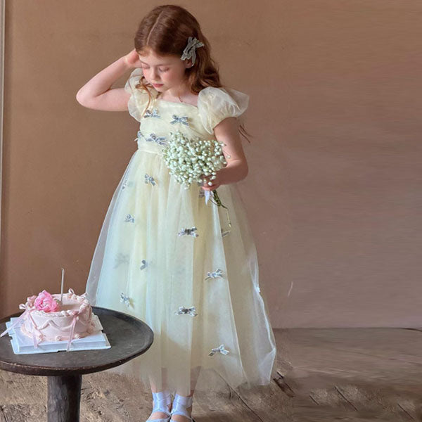 6003 Dress Korean toddler dress in solid color made in Korea