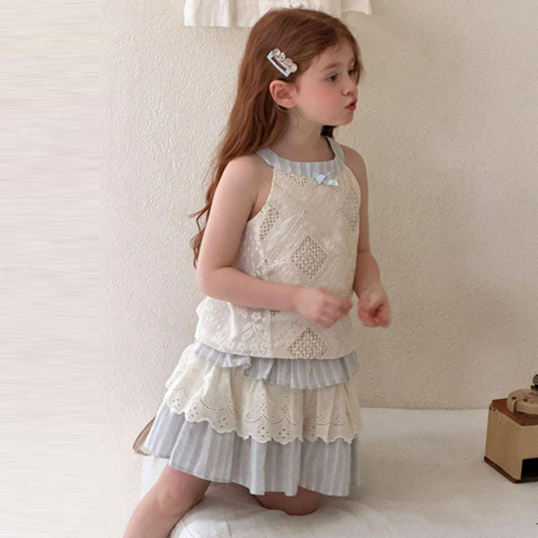 6027 Set Korean toddler set in solid color made in Korea