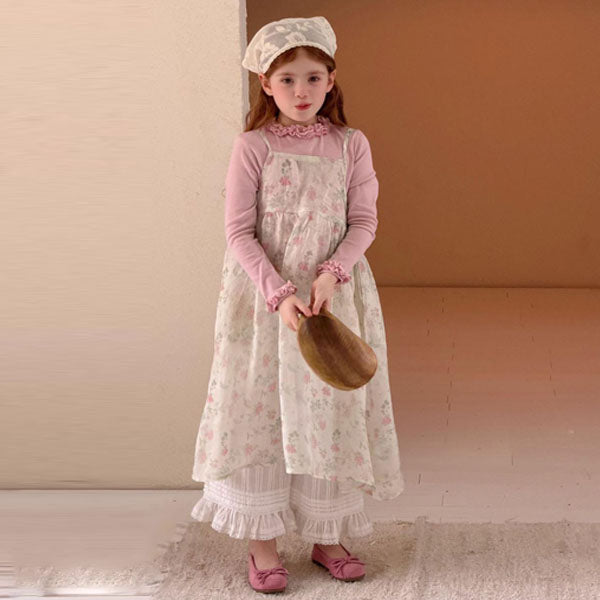 6060 Dress Korean toddler dress in solid color made in Korea