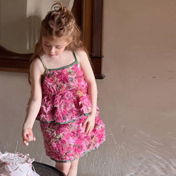 6063 Set Korean toddler set in green made in Korea