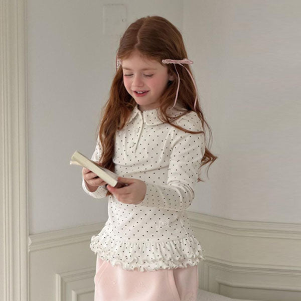 6067 Top Korean toddler tops in solid color made in Korea