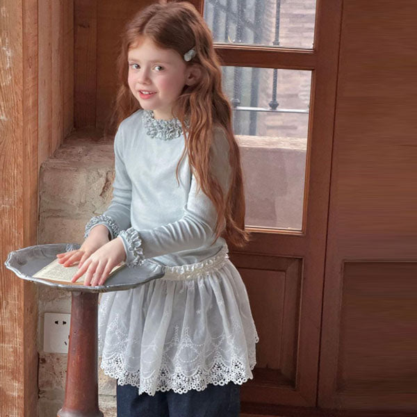 6071 Skirt Korean toddler skirt in solid color made in Korea