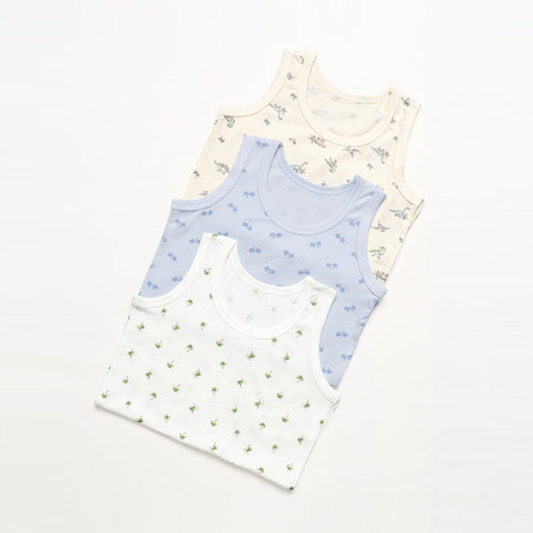 Modal Sleeveless Undershirt - CM Dino Tree Korean toddler underwear in cm dino tree made in Korea
