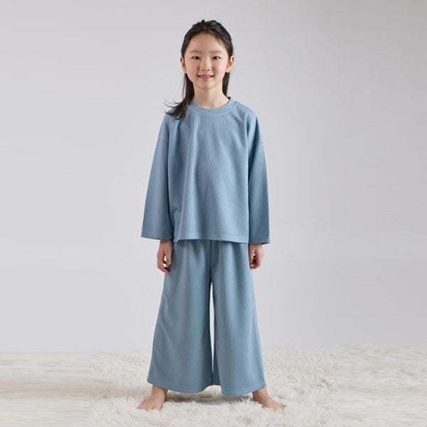 Lounge Look Top & Bottom Set Korean infant loungewear in black made in Korea