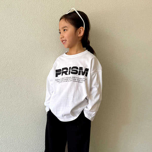 Prism Tee Korean toddler t-shirt in black made in Korea