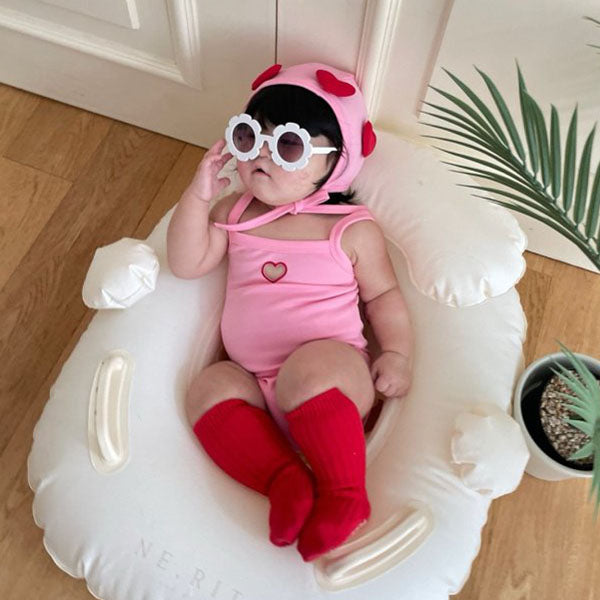 MYMIMI Swimsuit Korean toddler swimsuit in sky blue made in Korea