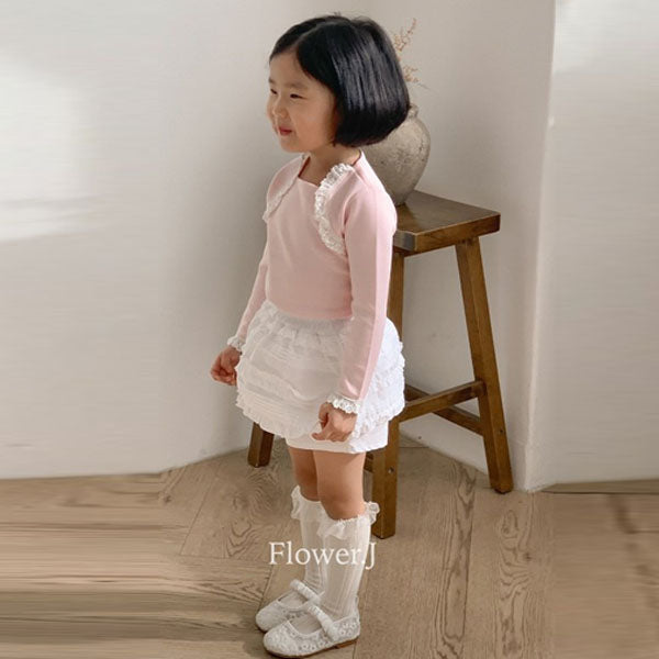 Chabi Skort Korean toddler skort in pink made in Korea