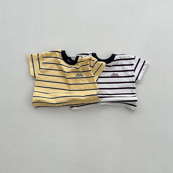 Maple Baby Tee Korean infant t-shirt in ivory made in Korea