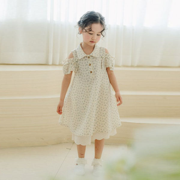 Pudding Collared Printed Dress