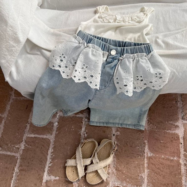 Ii Jia Apron Denim Pants