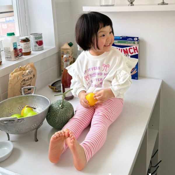 Soboro Leggings Korean juniors pants in pink made in Korea