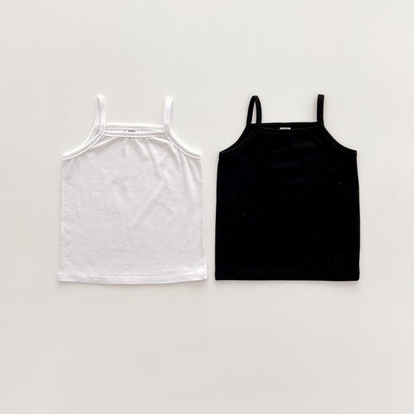 Inner Tank Top Korean toddler underwear in black made in Korea