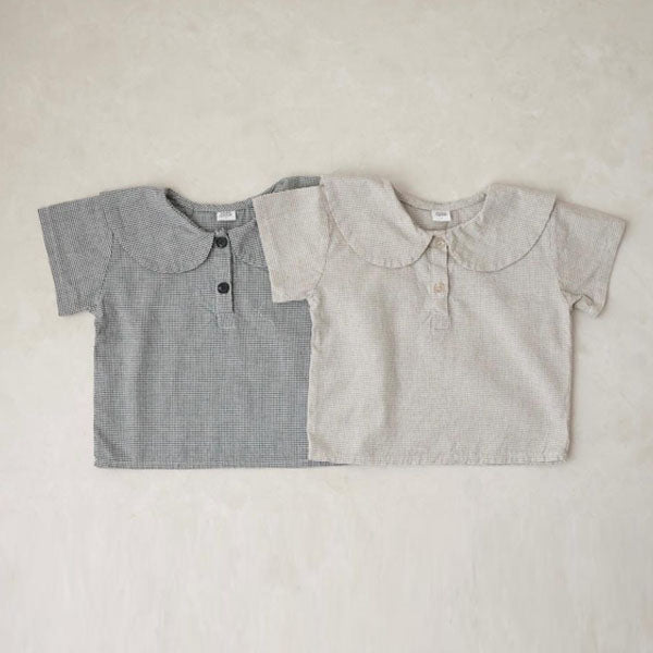 Bonbon Sailor Top Korean infant tops in beige made in Korea