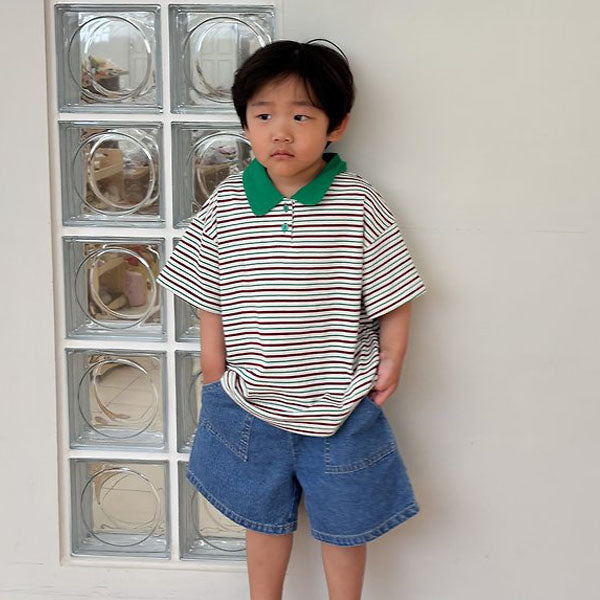 Jelly Tee Korean toddler t-shirt in green made in Korea