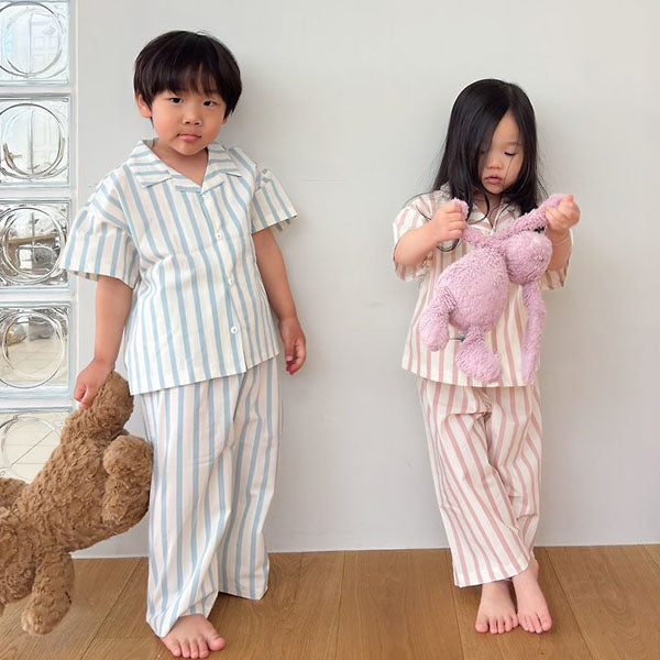Koya Pajamas - Kids Korean toddler loungewear in pink made in Korea