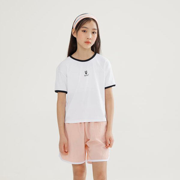 Ribbed Cutie Binding T-Shirt