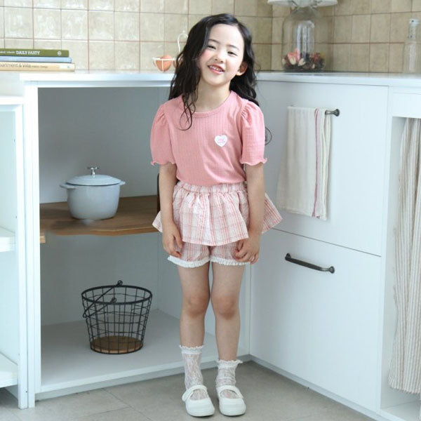 Check Skirt Pants