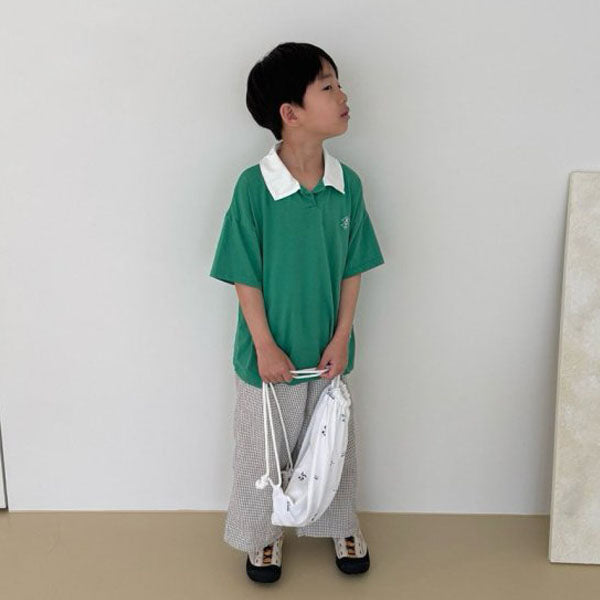 Two-tone Collar Tee (JS~JL)