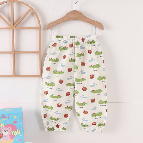 Print Cotton Pants