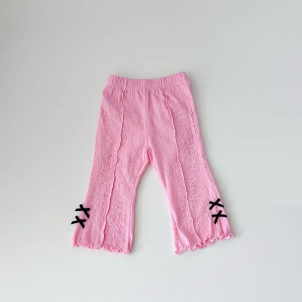 Pintuck Bootcut Pants