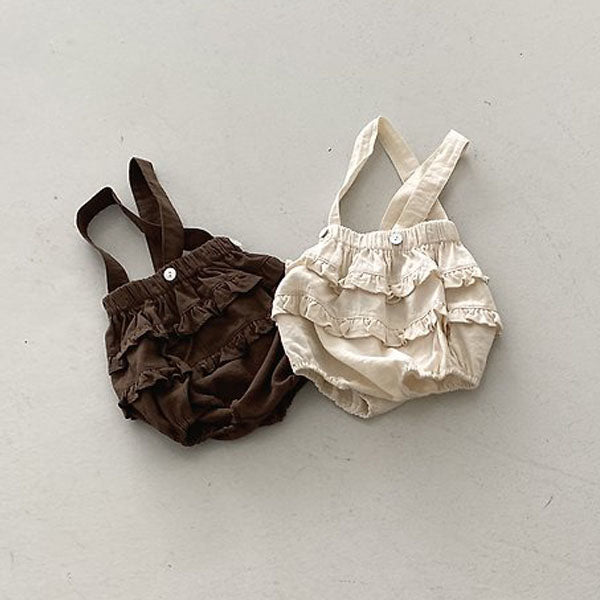 Bali Romper Korean infant romper in cream made in Korea