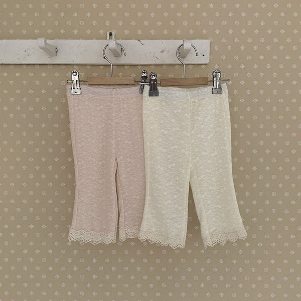 Shelly Bootcut Pants Korean infant pants in cream made in Korea