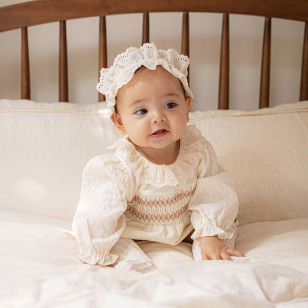 Annika Smocking Suit (Cream)