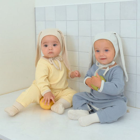 Buttercream Full Body Suit Set (with Bonnet)
