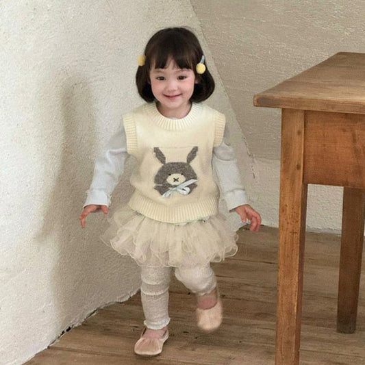 Bunny Pufu Vest (Tee Set)