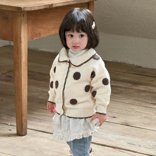 Romi Dot Knit Cardigan