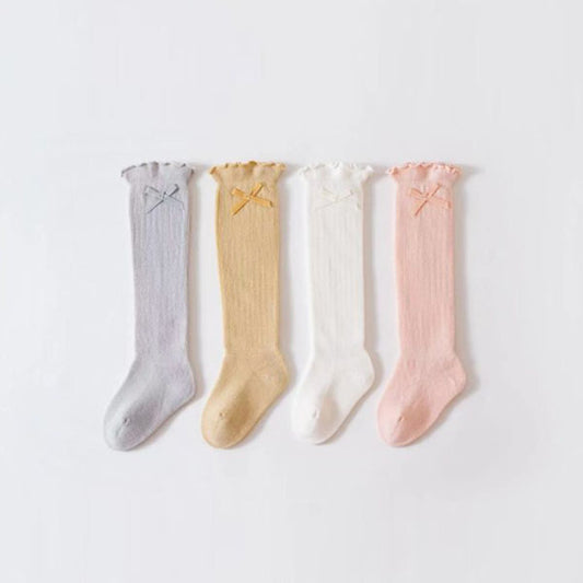 Lovely Ribbon Knee Socks 4-piece Set