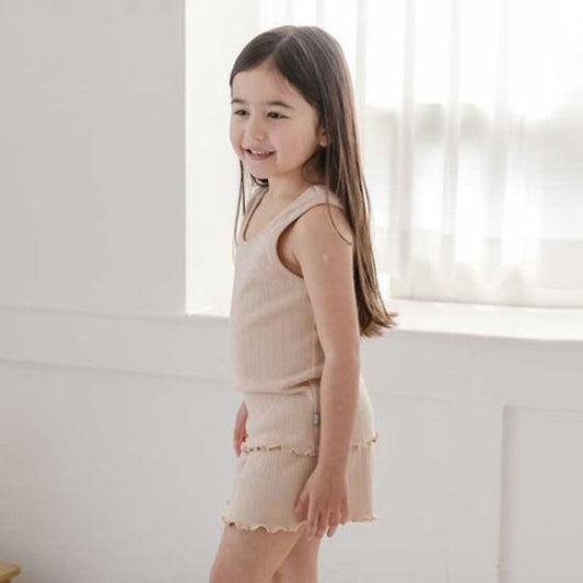 Eyelet Intarsia Sleeveless & Shorts Set